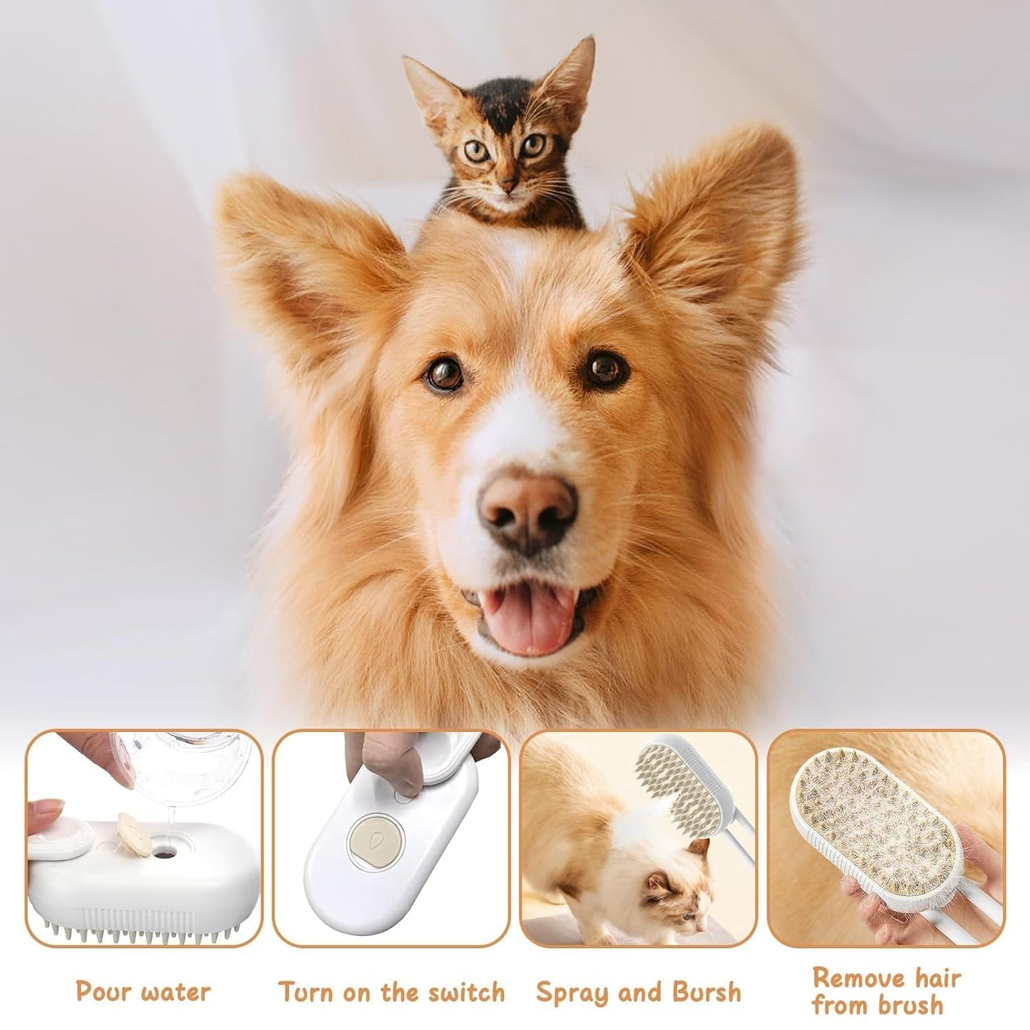 Pet Steam Brush