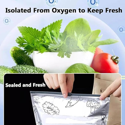 Reusable Aluminum Food Storage Bag Pack of 10
