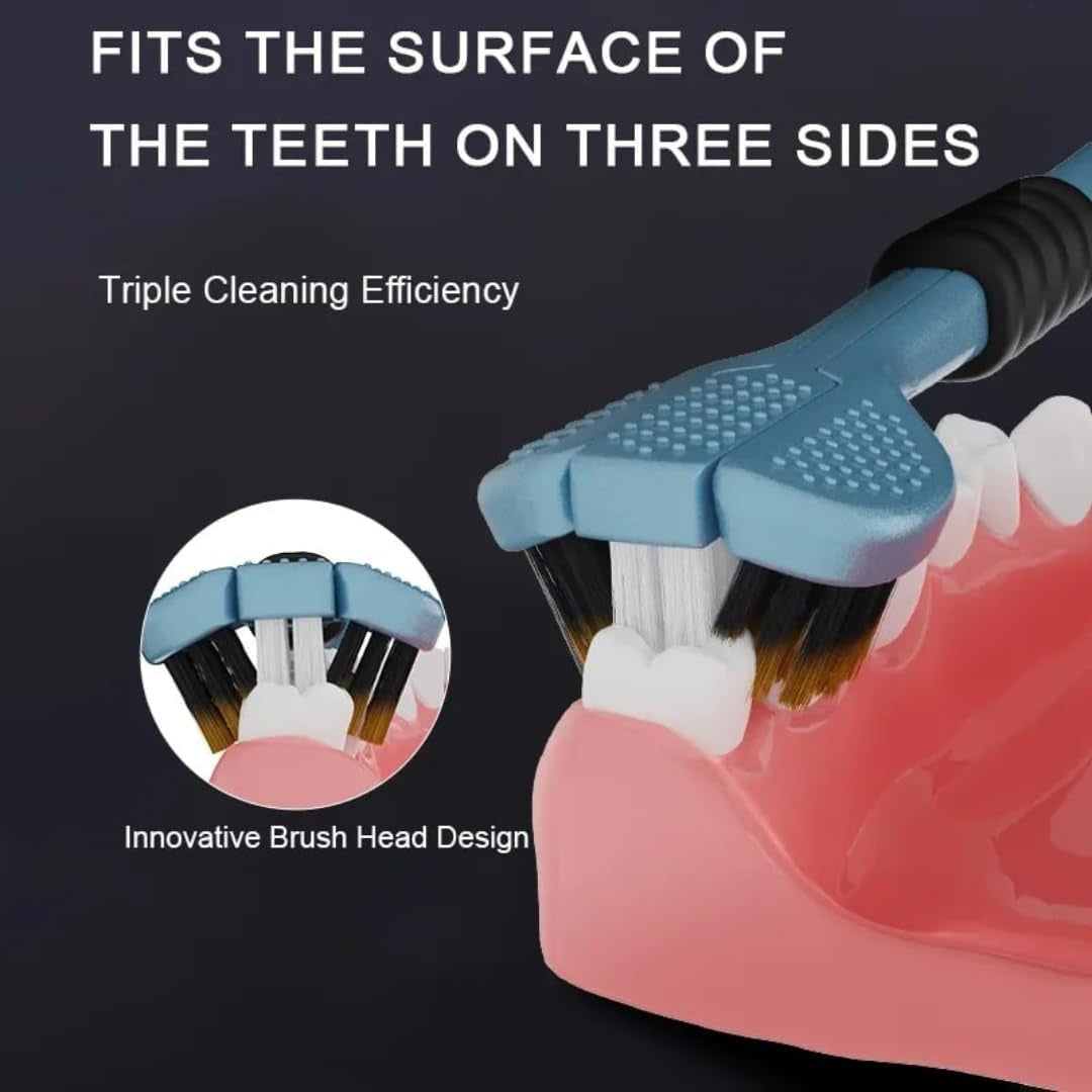 3 Sided Toothbrush