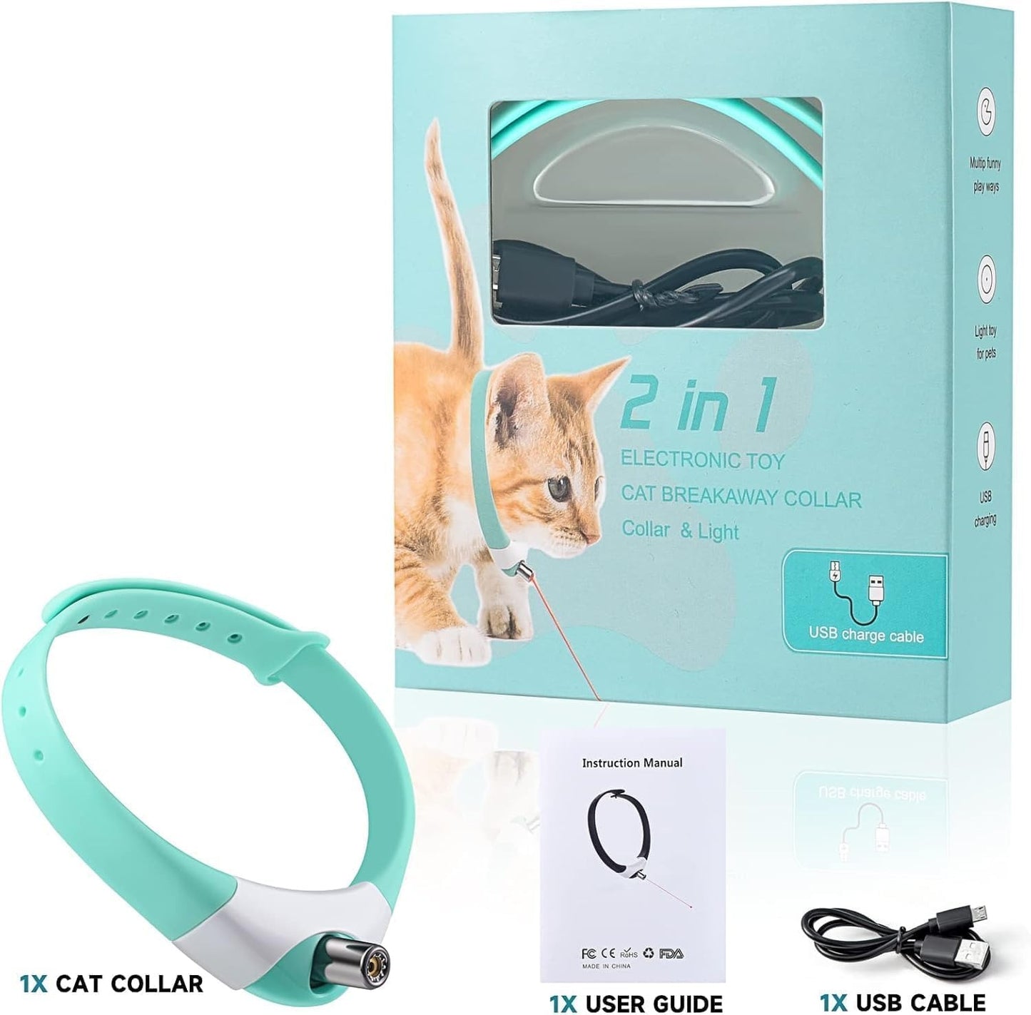 Wearable Cat Collar Laser Toy