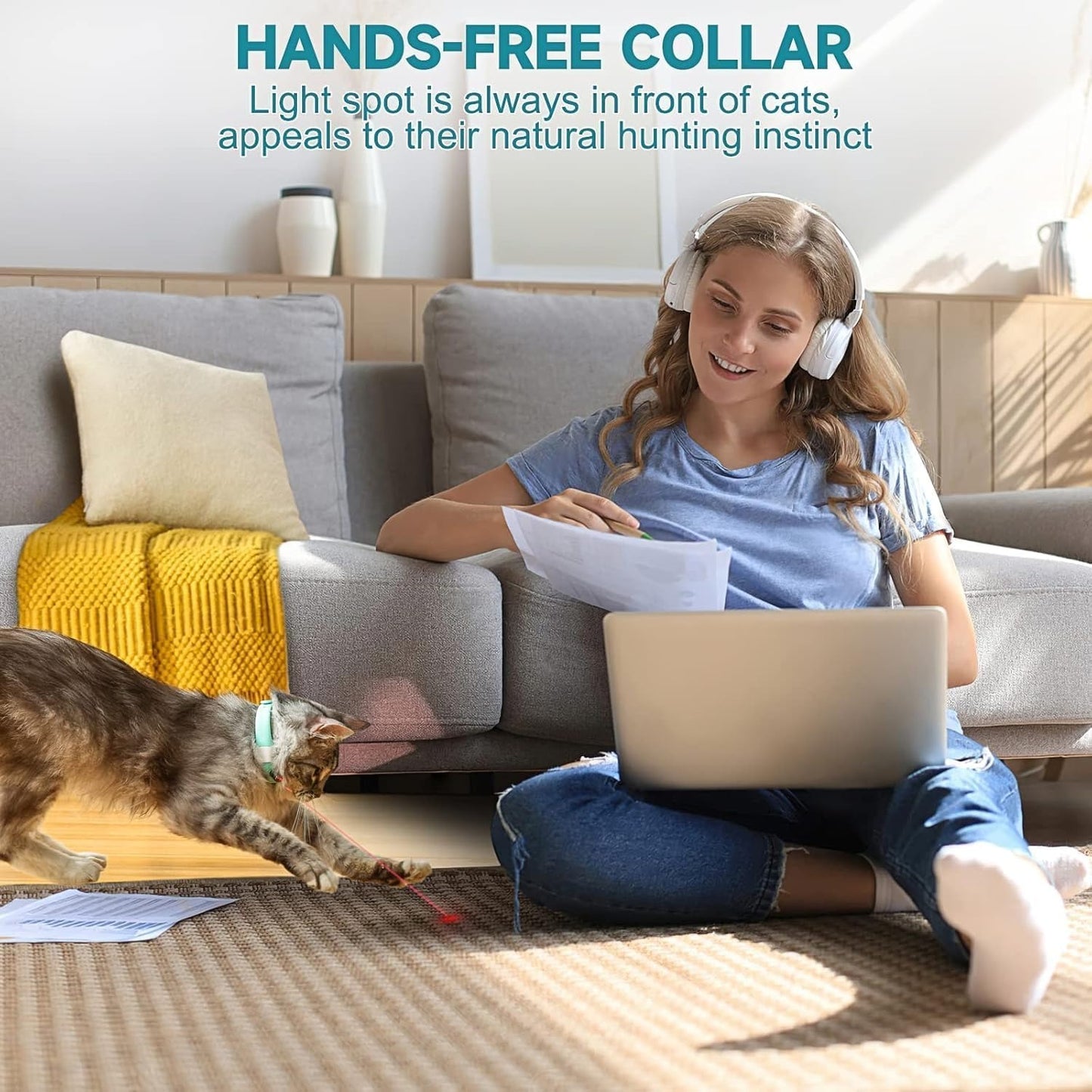Wearable Cat Collar Laser Toy
